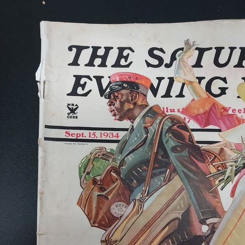The Saturday Evening Post- Sept. 15, 1934 Volume 207 #11 Rare - Imagen 2 de 19