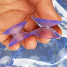 20Pcs Plastic Rubber Home Window Suckers Pads Double Sided Suction Cups  30mm