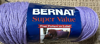 Bernat Super Value Acrylic Yarn 7oz Skein Purple Lilac