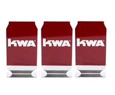 KWA Airsoft Training Target, Aluminum Red, 4.75 x 2.5 - 3 Pack