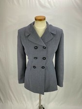 Tahari Women's Gray Double Breasted Blazer 4