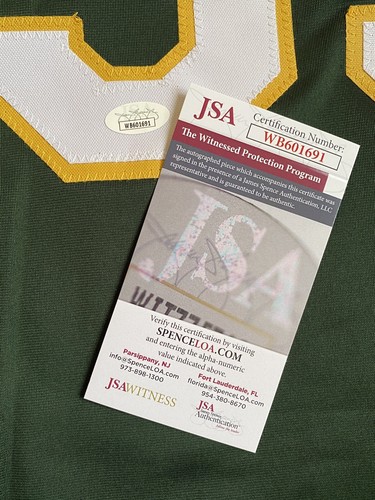 Jose Canseco Oakland Athletics A's Signed Auto Pro Style Retro Jersey ~ JSA - Picture 4 of 6