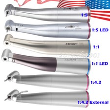 Dental 1:1 1:5 1:4.2 Surgical LED Handpiece Fiber Optic Low Speed Contra Angle