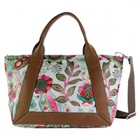 Oilily Mirador Handbag Lhz Light Grey Schultertasche UmhäNgetasche Grau Blumig