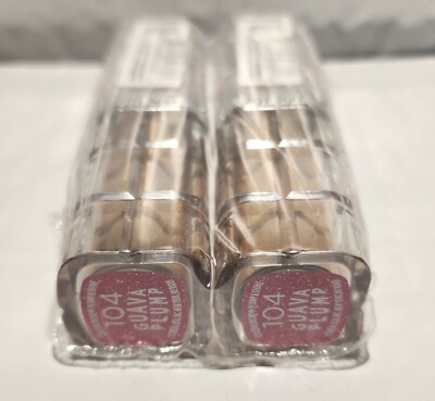 2 Pack LOREAL #104 GUAVA PLUMP AND SHINE LIPSTICK Brand New, FAST FREE SHIP