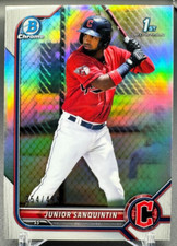 2022 Bowman Chrome Prospects Refractor JUNIOR SANQUINTIN #BCP80 1st /499
