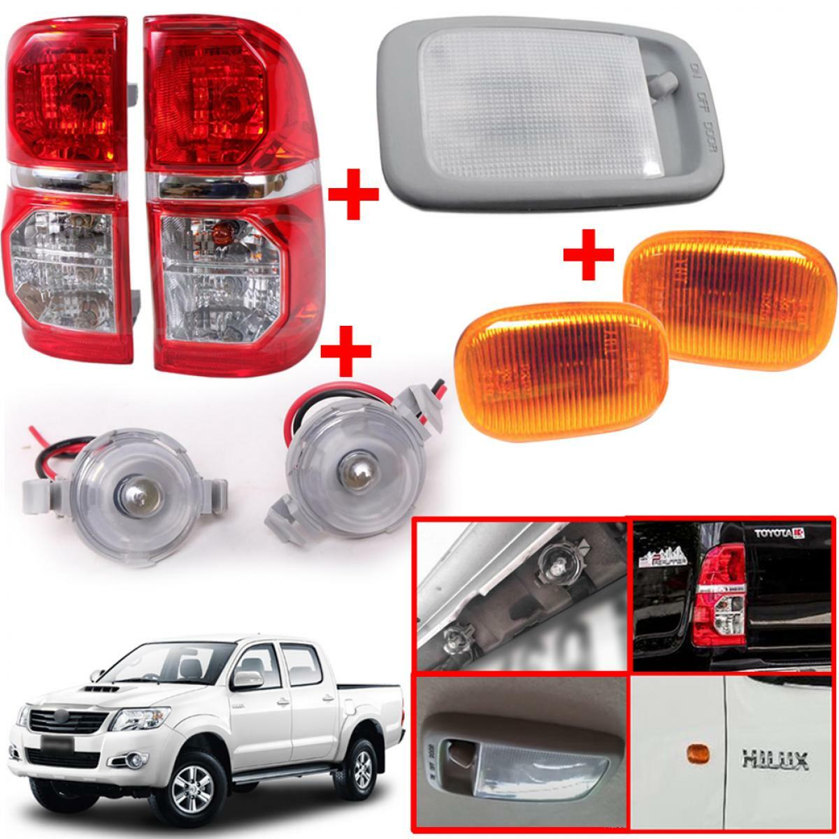 Tail Light License Lamp Side Marker Dome Roof For Toyota Hilux