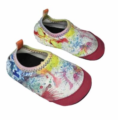 Baby 21/22 Month Infant Paint Tie-dye AQUA WATER SOCKS