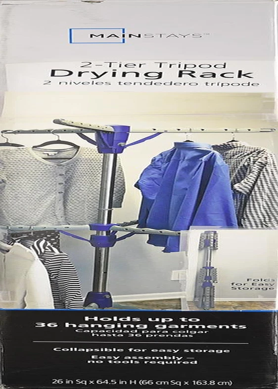 Two tier online clothes drying rack