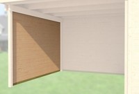 Weka ZubehöR FüR Designhaus 172/126 Seitenwand Tiefe 235 Cm Naturbelassen 21 Mm