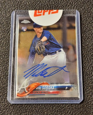 2018 Topps Chrome Baseball Mike Soroka Rookie Autograph MLB Atlanta Braves
