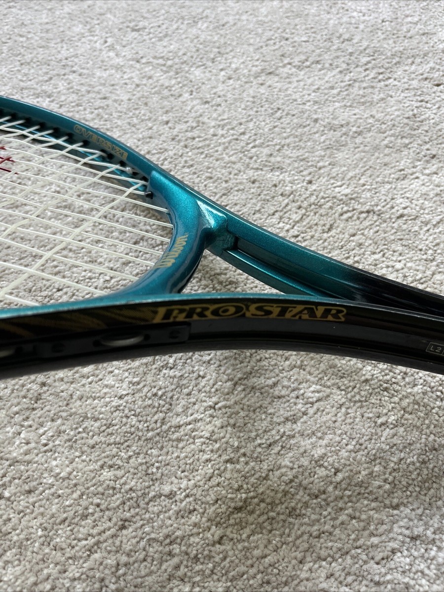Wilson Pro Star Oversize L2 4 1/4 Tennis Racquet Teal Black Grip
