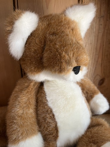 Rare Vintage 1987 Manhattan Toy Company FOX Plush Stuffed Animal 14”EUC Clean - Picture 2 of 14