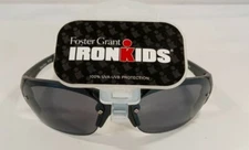 NEW Boys Sunglasses IronKids Iron Kids by Foster Grant Black Sport Active