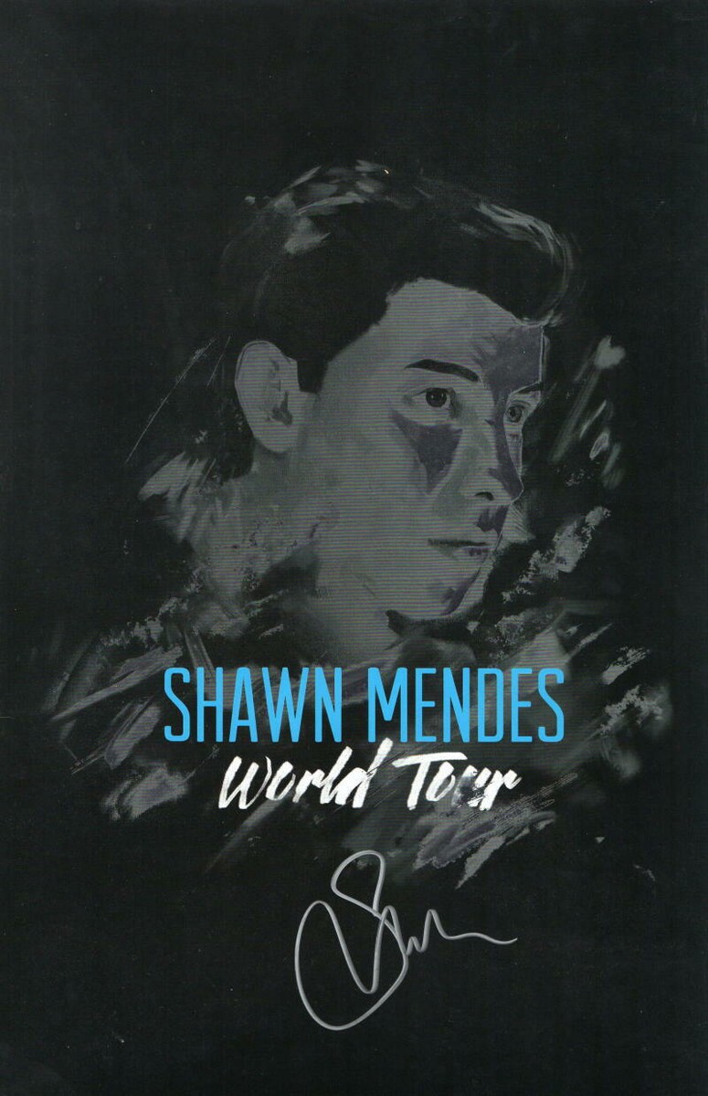 Shawn Mendes The Tour 半袖、サイン入りフォトカード、他 Rapper Singer Shawn Mendes on The Road Again Tour 2025 Album
