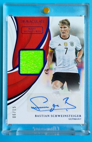 2018-19 Immaculate Germany Schweinsteiger Match-Worn Boot Patch Auto 6/15 - Bild 1 von 2