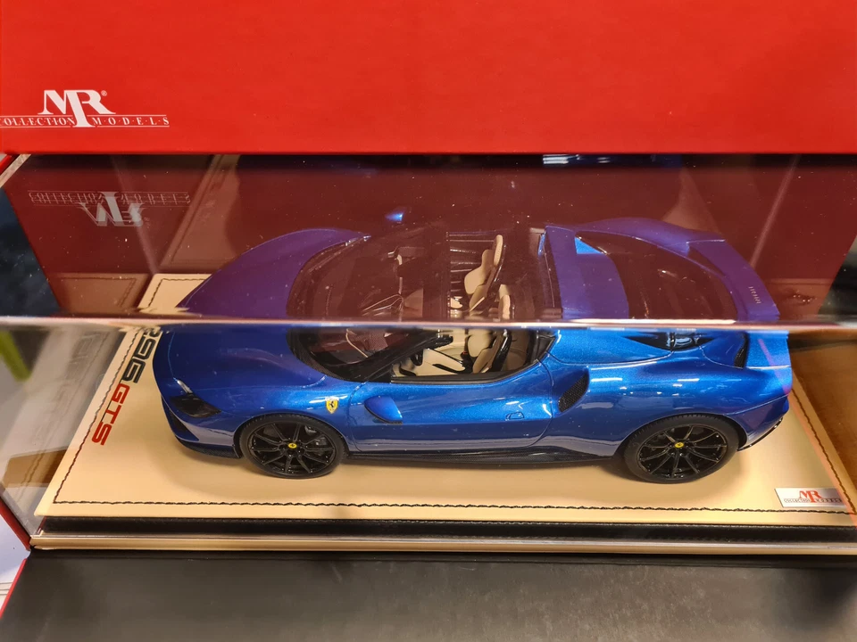 Ferrari 296 GTS Blu Corsa  1/18  lim. ed. 14/149 pcs FE037A  MR COLLECTION - Immagine 3 di 3