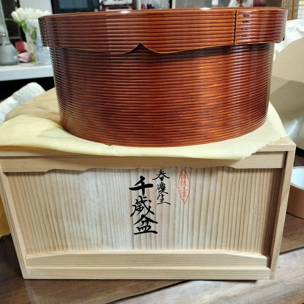 Jubako Bento Box Japanese Hida Shunkei Chitose Bon New with box Lacquer