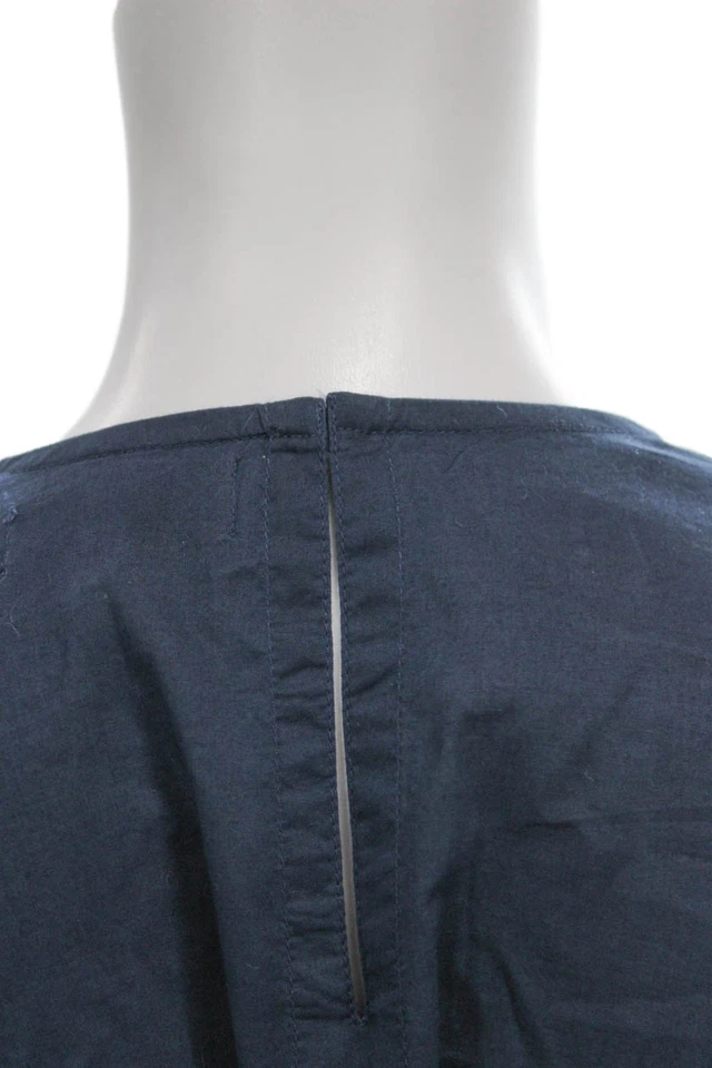 Rhode Damen Fit & Flare Blau Baumwolle Langarm Minikleid Größe XS - Bild 4 von 4