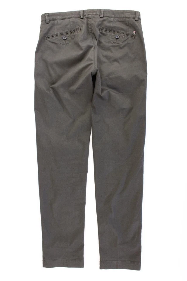 ⭐ Bugatti pantaloni per uomo taglia W34/L32, M, 50 verde oliva di cotone ⭐ - Immagine 4 di 4