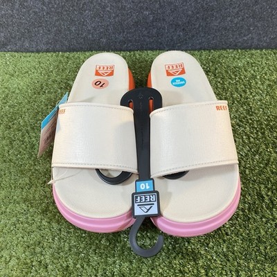 New REEF Cushion Bondi Bay Women Size 10 Vintage Ombre Slide Sandals Platform