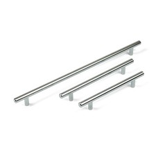 Polished Chrome Cabinet Bar Handles 3 Sizes Silver Kitchen Unit Door Drawer Pull