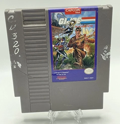 G.I. Joe The Atlantis Factor (Nintendo NES) - Cracked Cartridge Only, Dust Cover