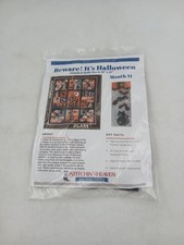 Stitchin' Heaven ¡Cuidado! Kit de Edredón It's Halloween Mes 11 Apliques Precortado BOM