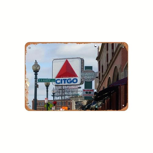 Vintage Fenway Park Citgo for Home Tin Metal Signs Home Décor 8x12