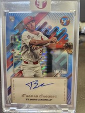 2025 Topps PristineThomas Saggese Blue RC Refractor Auto /75