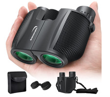 Binoculares 10x25 para adultos y niños, comp...