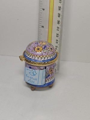 Empress Arts Hand painted Stamp Dispenser Vintage 