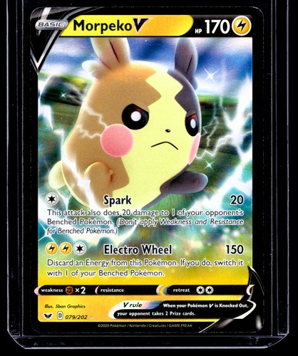 2020 TCG Pokémon #79 Morpeko V 079/202 Holo Sword & Shield