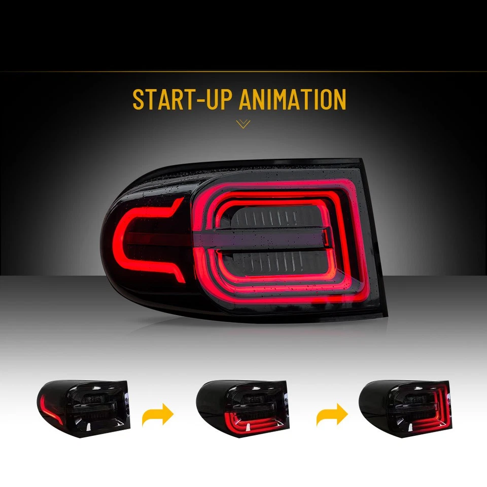 VLAND Smoke LED Taillights Brake Lamp For Toyota FJ Cruiser 2007-2014 Sequential - Image 4 of 4