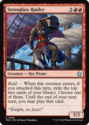Strongbox Raider [FDN - 96] Uncommon NM Foundations