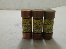 LOT OF 3 BUSS LOW-PEAK LPJ-6SP DUAL-ELEMENT TIME-DELAY FUSE I2C1