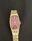 Rare Vintage Seiko 1520-3629 Royal Purple Dial Women's Mechanical Watch