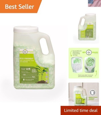 Nature 100% Chloride Free Deicer - Eco-Friendly Sub Zero Ice Melter, 8 lb Jug