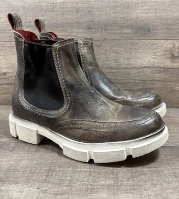 Bed Stu Cheksea Boots Brown Distressed Leather Womens Size 7 - Image 1 of 4