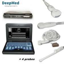 LCD Ultrasound Scanner Laptop Machine B-Ultrasound Diagnostic System+4 Probes