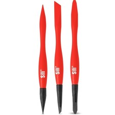 Sili Micro Glue Brush Applicator 3 Pack. Fine, Chiseled, and Flat Tapered Tips