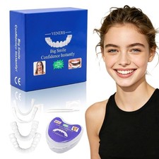 Allurelace Temporary Veneers Teeth Natural Look Cosmetic Smile Cover Reusable
