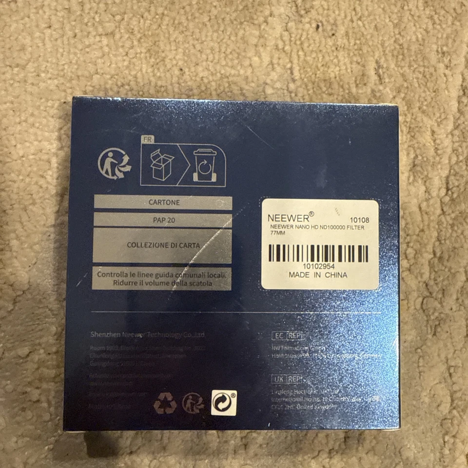 NEEWER MRC ND Filter 77mm Variable Neutral Density Adjustable ND Filter ND2 - Image 2 of 4