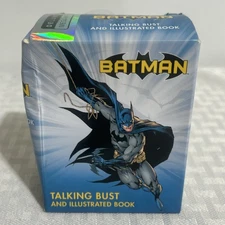 Batman Talking Bust and Illustrated Book - Deluxe Mega Kit NEW DC COMICS WB NEW