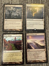 MTG Magic The Gathering Rare Land Lot 4 Drownyard Geier Reach Rustic Clachan