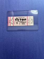 🎸 ZZ Top billet de concert original vintage jamais utilisé Albuquerque, NM 01/01/1983