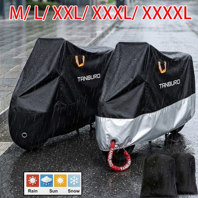 L XL XXL XXXL Wasserdicht Motorradgarage Motorrad Abdeckung Abdeckplane Outdoor