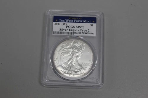 Photo of a 2021-W American Silver Eagle from an eBay listing that sold on Jul 17, 2026