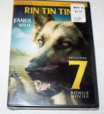 Fangs of the Wild Rin Tin Tin Jr. DVD with 7 Bonus Movies Brand New & Sealed