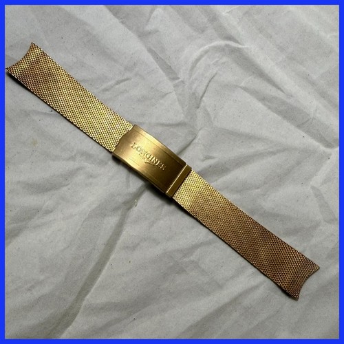 VINTAGE LONGINES GOLD PLATED BRACELET 18MM 10K RGP 18MM #494 | eBay